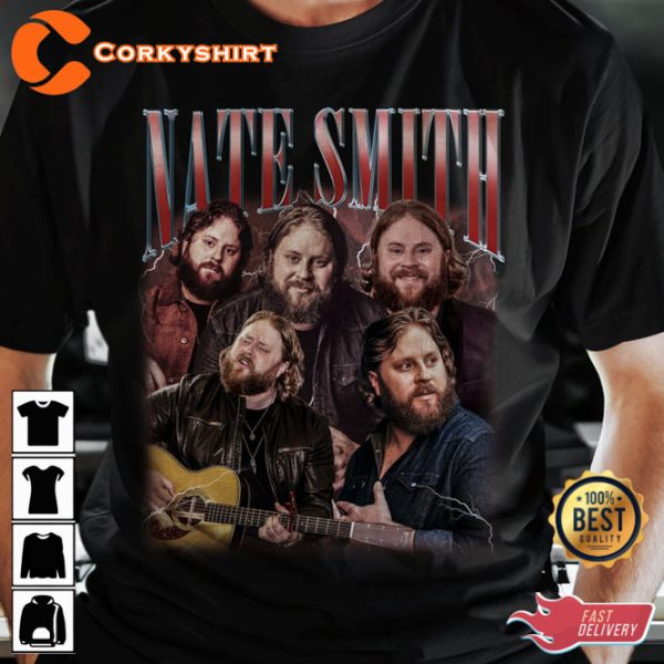 Nate Smith Vintage 90S Inspired Country Song Music T-Shirt