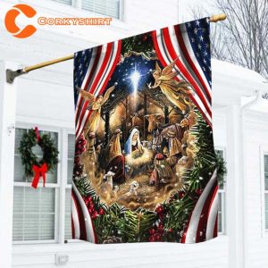 Nativity Of Jesus American Home Garden Flag