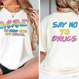 Neon Dare No Tee 1990s Keep Kids off Drugs Weekend T-Shirt