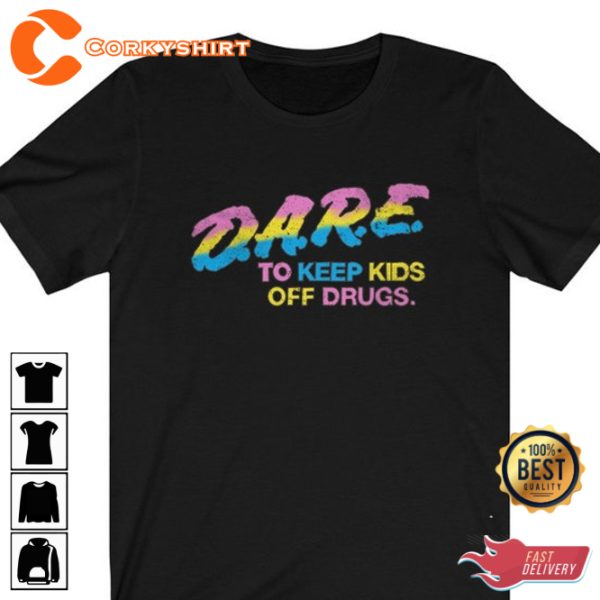 Neon Dare Vintage Say No Tee 1990s Keep Kids off Drugs Unisex T-Shirt