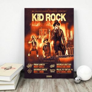 New Kid Rock Tour 2023 Summer Concert Wall Art Poster