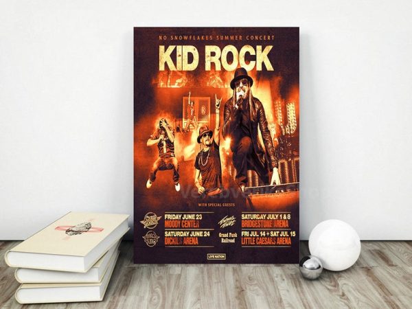 New Kid Rock Tour 2023 Summer Concert Wall Art Poster