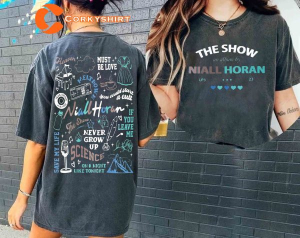 Niall Horan 2 Side Tshirt The Show Album Niall Horan Tour 2023 Track List 2 Sides