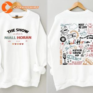 Niall Horan Sweashirt The Show Album Track List 2 Sides T-Shirt