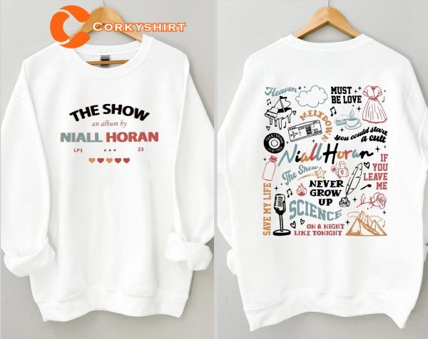 Niall Horan Sweashirt The Show Album Track List 2 Sides T-Shirt