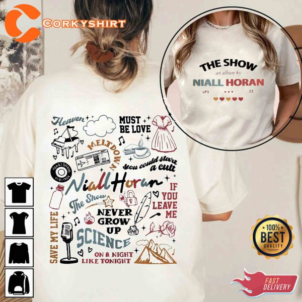 Niall Horan Sweashirt The Show Album Track List 2 Sides T-Shirt