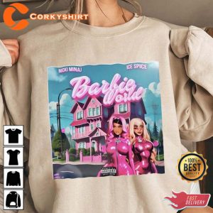 Nicki Minaj X Ice Spice Barbie World American rapper Retro 90s T-shirt