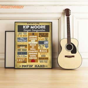 Nothing Short Of A Savior Kip Moore Singer Songwriter Wall Art Poster