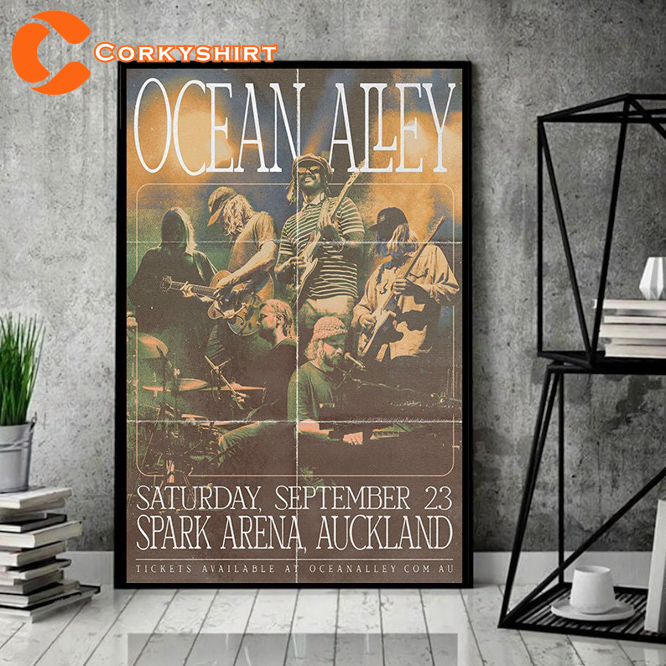 Ocean Alley Saturday September 23 Spapk Arena Auckland Music Poster