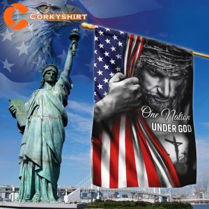 One Nation Under God Jesus Flag
