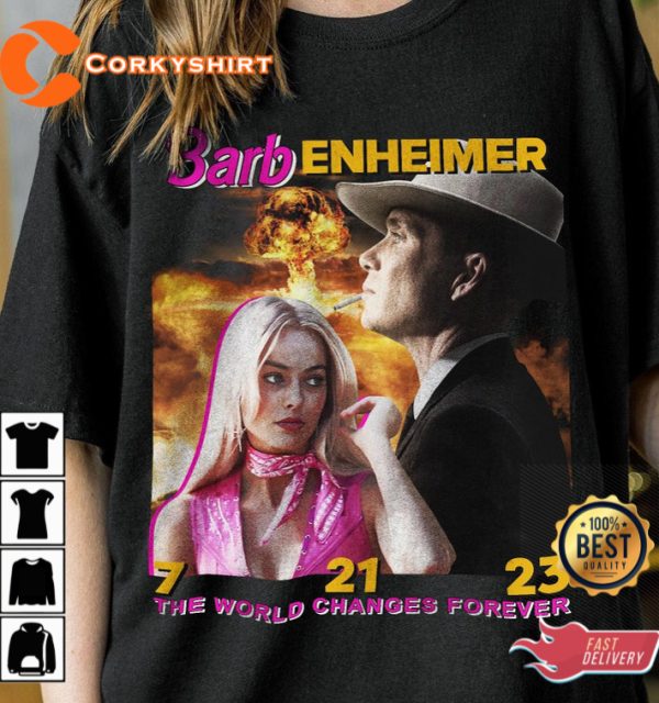 Oppenheimer Shirt Barbenheimer Barbie And Oppenheimer 2023 Movie Tee