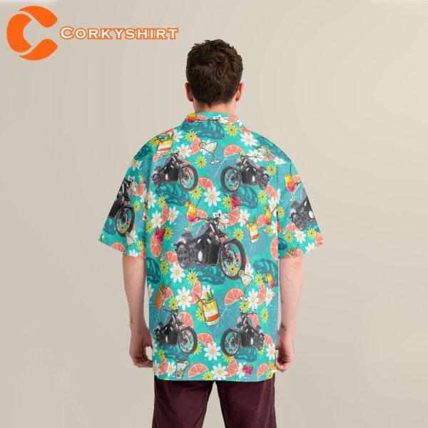 Party in Paradise Motorcycle Collection Hawaiian Shirt