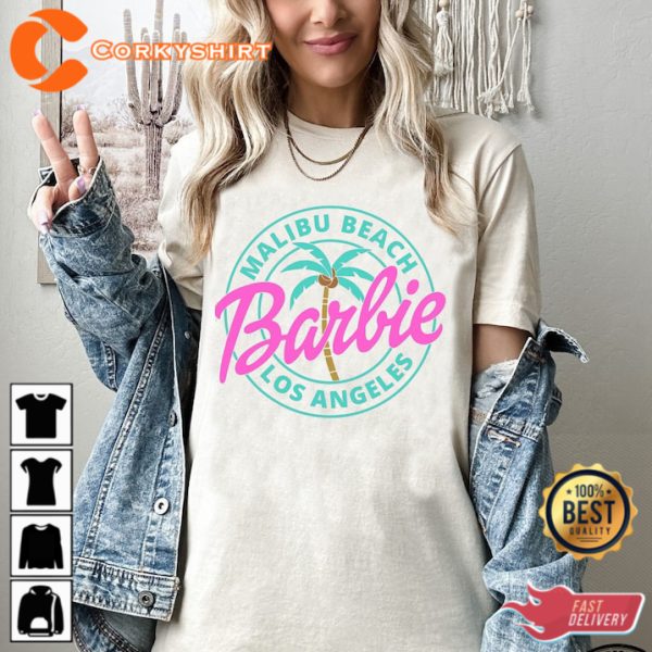 Pink Barbie Los Angeles T-Shirt