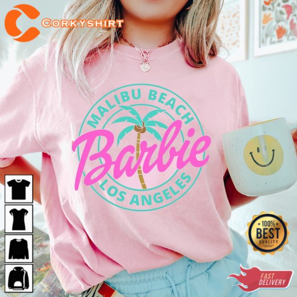 Pink Barbie Los Angeles T-Shirt