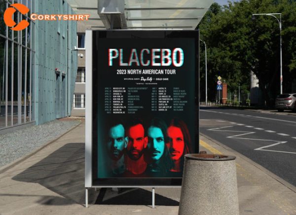 Placebo 2023 North American World Tour USA Poster