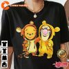 Pooh And Tigger Cute Costume Best Friends Family Match Disney T-Shirt