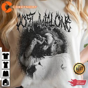 Post Malone Heavy Metal Rock Style Designed T-Shirt