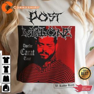 Post Malone Twelve Carat Tour 2023 Concert Graphic T-Shirt