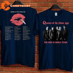 Queens of the Stone Age The End is Nero Tour 2023 T-Shirt, Queens Rock Tour Music Tour Shirt