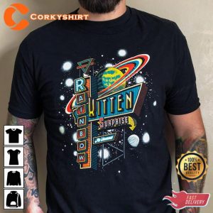 Rainbow Kitten Surprise Space Station Motel Fall Tour Concer T-Shirt