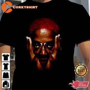 Red Rare Dennis Rodman Fans Club T-Shirt