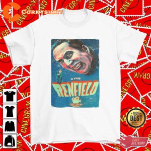 Renfield Horror Movie T-Shirt Retro Movie Graphic Tee Gift for Him Her Unisex Nicolas Cage Fan Art T-Shirt