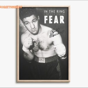 Rocky Marciano Inspirational Quote Signature Photo Print Poster