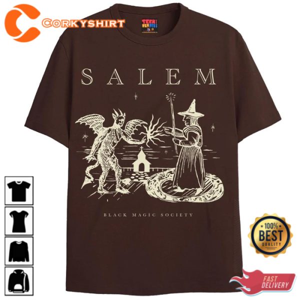 SALEM HALOOWEN VINTAGE 90s T-SHIRT