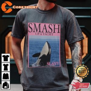 SMASH Up A Yacht The Orca Whale T-shirt