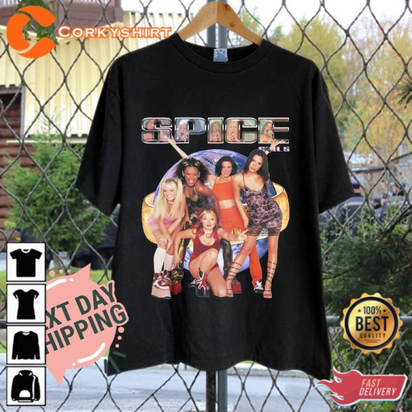 SUNPOD Spice  Band Girls Tshirt Black Color Gift For Unisex