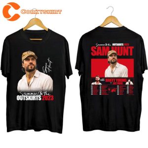 Sam Hunt Summer On The Outskirts 2023 Concert Best Gift T-Shirt