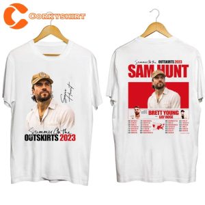 Sam Hunt Summer On The Outskirts 2023 Concert Best Gift T-Shirt