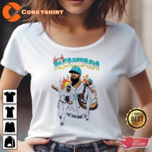 Sandy Alcantara Marlins Fire T-Shirt