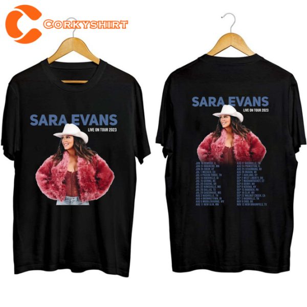 Sara Evans Live On Tour 2023 Fan Gift T-Shirt