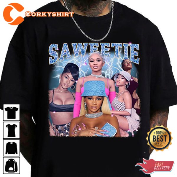 Saweetie Sweet Treats Ice Cream Cone Graphic T-Shirt