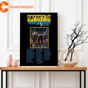Scorpions Rock Believer World Tour 2023 Rock Band Poster