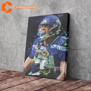 Seattle Seahawks NFL Artwork Wall Art Home Decor DK Metcalf Poster