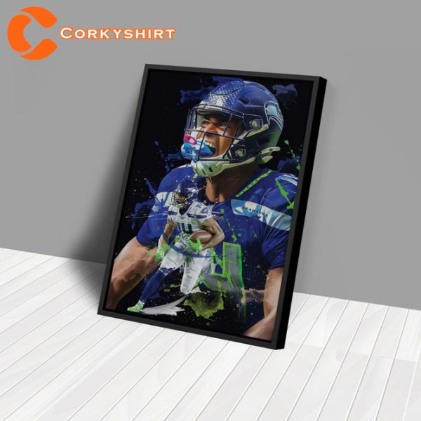 Seattle Seahawks NFL Artwork Wall Art Home Decor DK Metcalf Poster