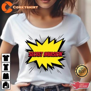 Secret Invasion Comic Kapow Marvel T-Shirt