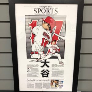 Shohei Ohtani Los Angelos Angels LA Times Home Decor Poster