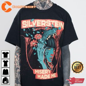 Silverstein Misery Made Me Tour Concert T-Shirt