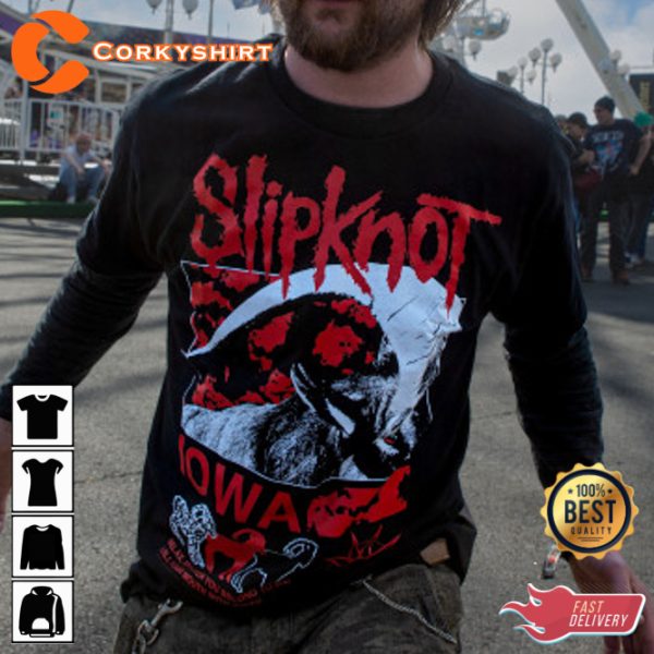 Slipknot Iowa Goat Fill Your Mouth Rock Style T-Shirt