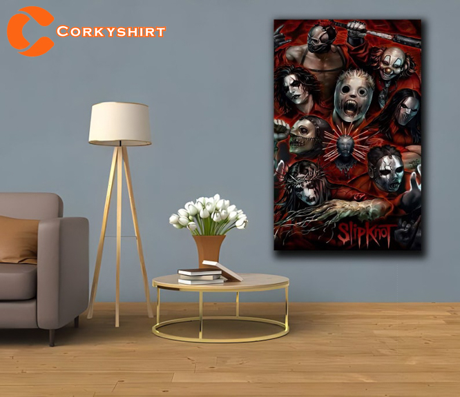 Slipknot Rock Band Modern Wall Art Fans Gift Poster