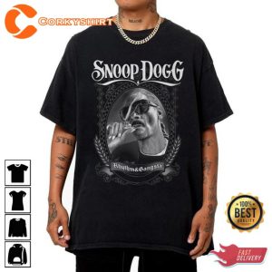 Snoop Dogg Rap Streetwear Hip Hop Unisex Bootleg T-Shirt