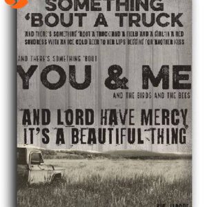 Somethin Bout a Truck Kip Moore Fan Gift Art Poster