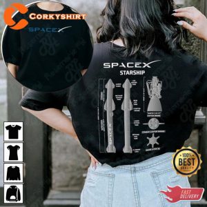 SpaceX Starship Elon Musk Rocket Lover T-Shirt