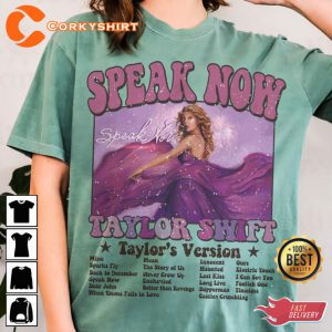 Speak Now Taylor Tracklist Swiftie Eras Tour All Album T-Shirt