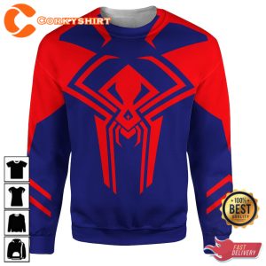 Spider Man 2099 3D Full Over Print Hoodie Spider Man Suit Sweatshirt