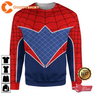 Spider Punk 3D Full Over Print Hoodie, Spider Man Across The SpiderVerse Shirt, Spider Man Movie T-Shirt