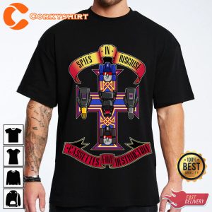 Spies In Disguise Cassettes For Destruction Transformer Parody T-Shirt